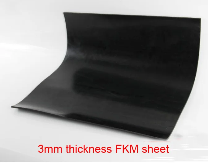 

3mm FKM Rubber Plate FLUORINE SHEET Aflas Rubber Sheet FPM Viton Sheet Fluororubber Oil Heat Corrosion Acid-base Resistance