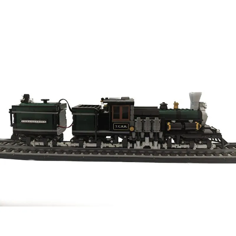Moc City Railway Union Pacific Challenger Dampflokomotive Modell Montage Bausteine Spielzeug Kindergeschenk (Statische Version
