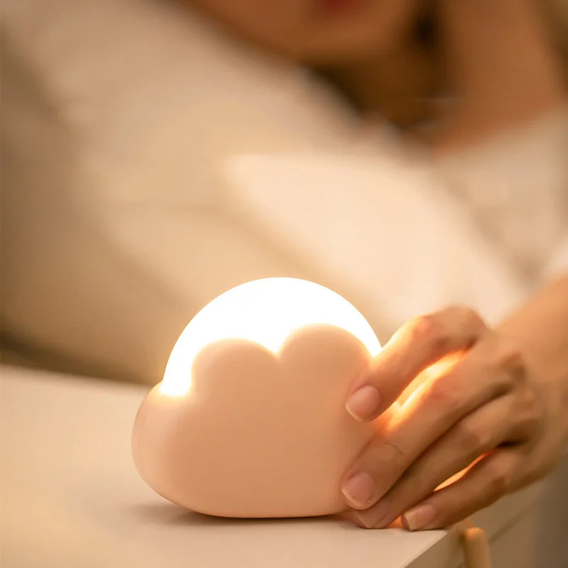 Clouds Night Light Breast feeding Lamps Warm White USB Baby Nursery Light Portable Camping Light 4Modes Gift For Newborn Girls