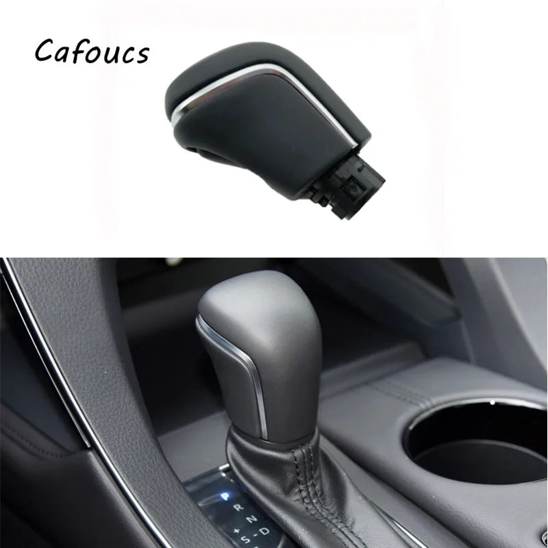 

Car New Genuine Leather Automatic Gear Shifter knob Head Ball Black For Toyota Corolla Levin Camry XV70 v70 Avalon 2018 -2020