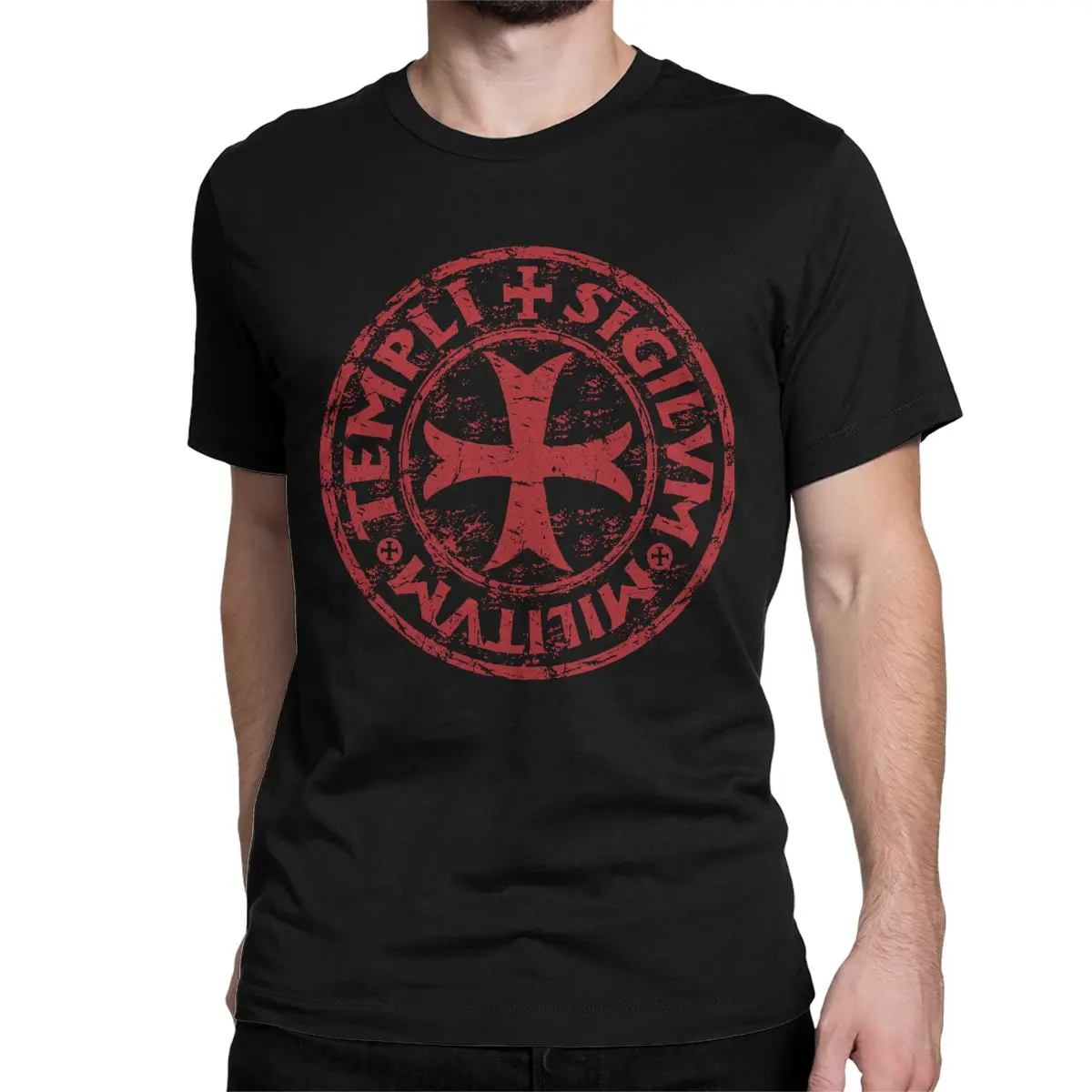 Men Women Knights Templar Seal Symbol Code Medieval T Shirt Cotton Clothes Humor Short Sleeve O Neck Tee Shirt Original T-Shirt