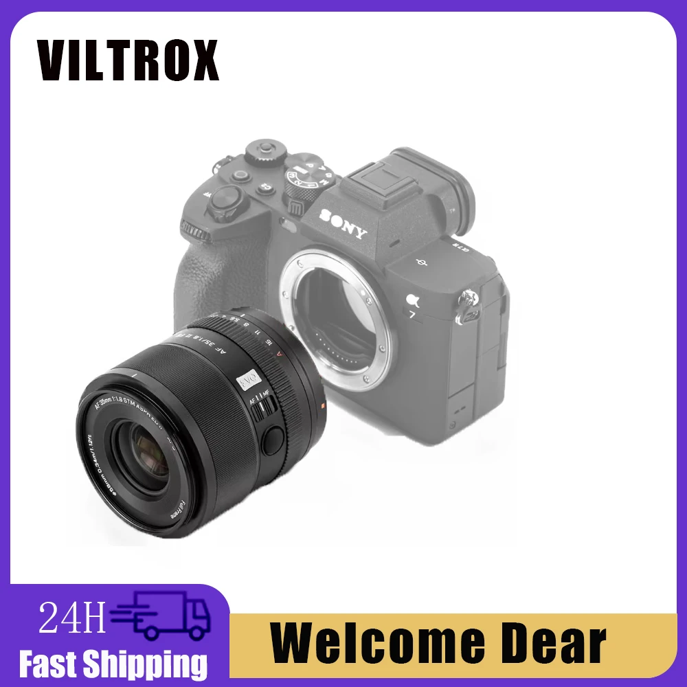 Objectif portrait à focale fixe Viltrox 35mm F1.8 II EVO AF plein format avec monture Sony E/Nikon Z A7IV A7C II A7RV A7CR ZV-E1 FX30 Z6 III Zf