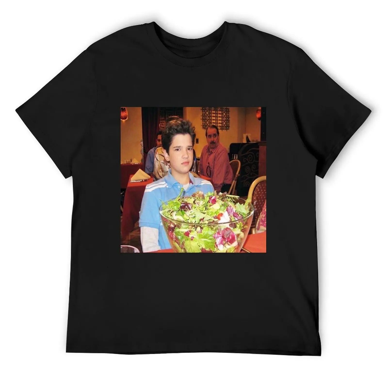 

freddie benson with a salad T-Shirt plus sizes customs plus size men clothing