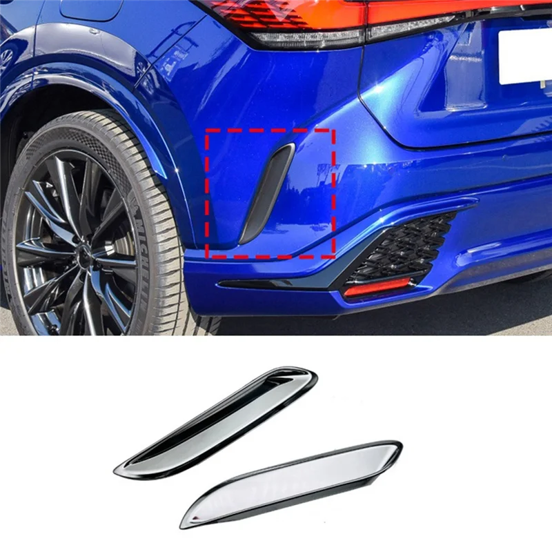 For Lexus RX350 RX350H RX550H 2023 Rear Sides Air Inlet Cover Spoiler Frame Trim Car Accessories