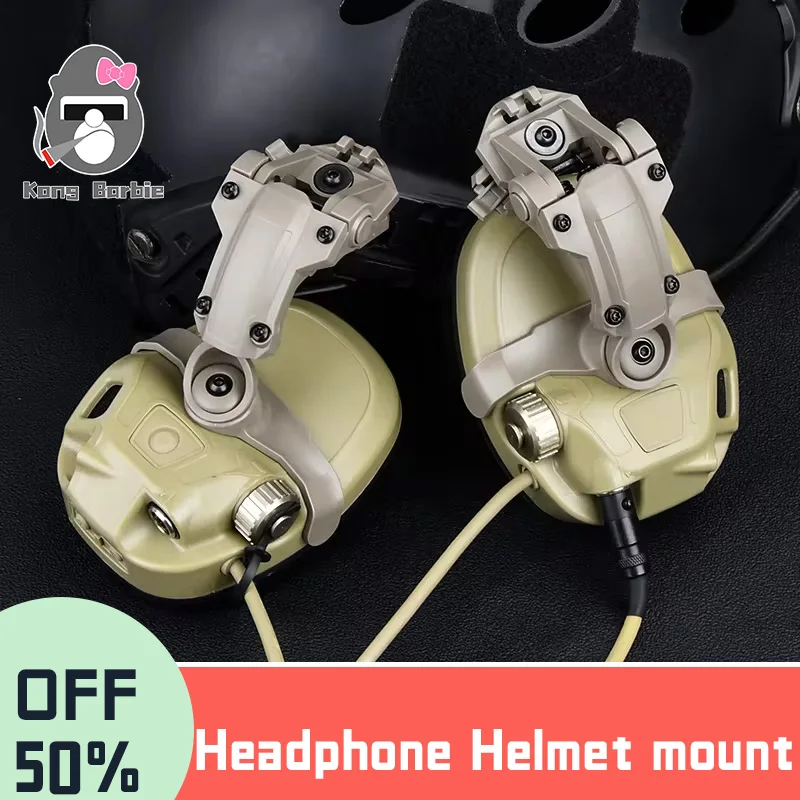 WADSN Hanging Tactical Headphone Fit Wendy FLUX helmet and FAST AMP headset Outdoor Hunting Sport Earphones Accessories