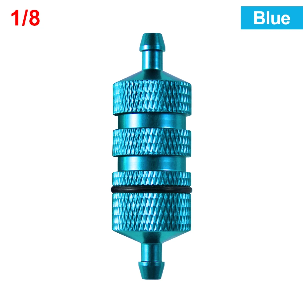 9IMOD Filtr paliwa 1/8 1/10 Filtr oleju RC Aluminiowy model samochodu RC Części zamienne 02156 80118 Do pojazdu HSP Hobo HPi Leihu Henglong