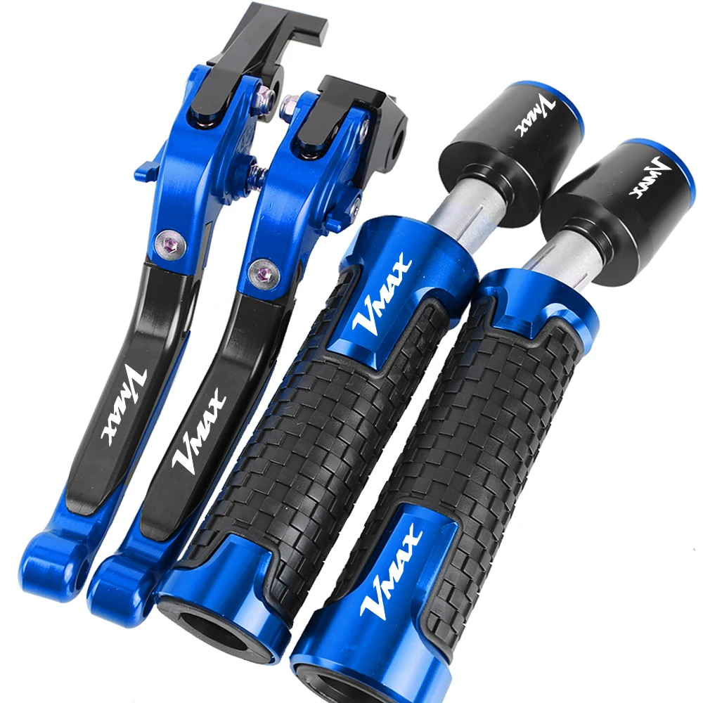

For YAMAHA VMAX V-MAX 1200 V MAX 1200 1985-2008 2007 Motorcycle Accessories Adjustable Clutch Brake Levers Handlebar grips ends