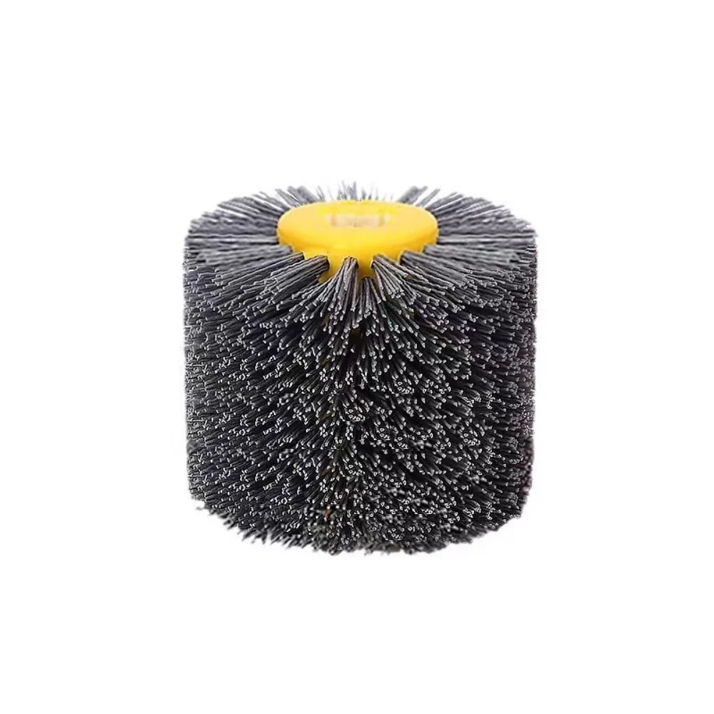 

80 Grit Abrasive Nylon Drawing Wheel Drum Burnishing Polishing Brush for Wooden Furniture Floor Polishing 120X100mm