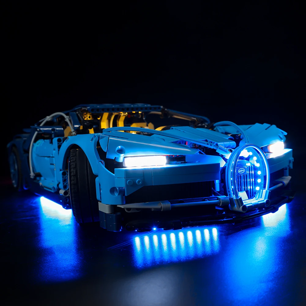 Geen model LED-lichtset compatibel met Bugatti Chiron 42083