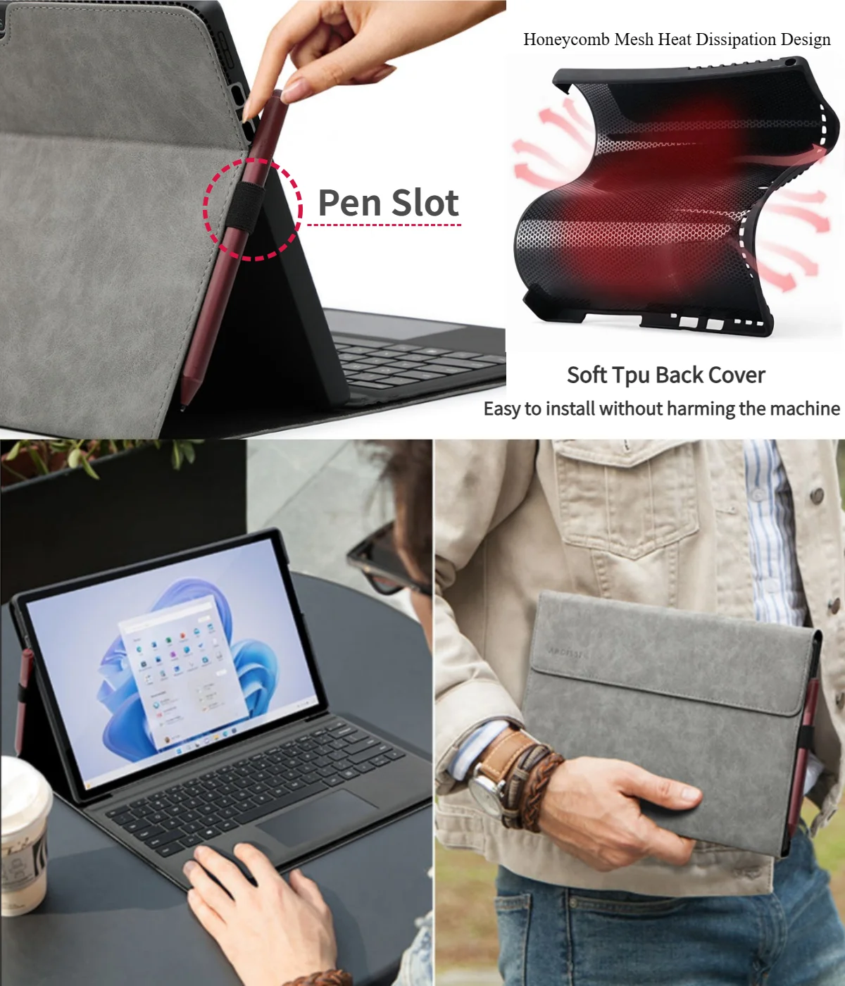 Thumbnail 4 - #76 Low Cost Microsoft Surface Go 3 Cases That Work