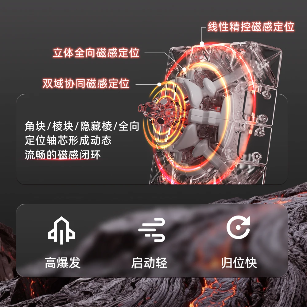 [CubeFun]VIN 4x4 V2 Magnetyczna Kostka Magiczna Speed Cube Diamod UV Bez Naklejek Profesjonalna Układanka Zabawka Antystresowa Prezent