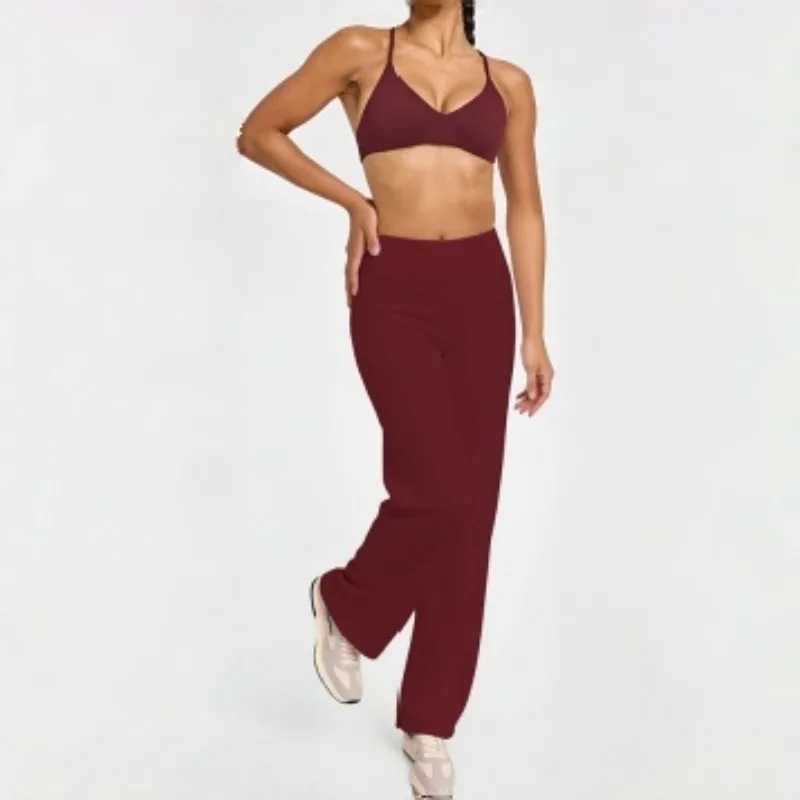 

Женский комплект для йоги телесного цвета, универсальный облегающий спортивный комплект с красивой спиной, облегающий спортивный комплект для бега на открытом воздухе, отдыха, фитнеса