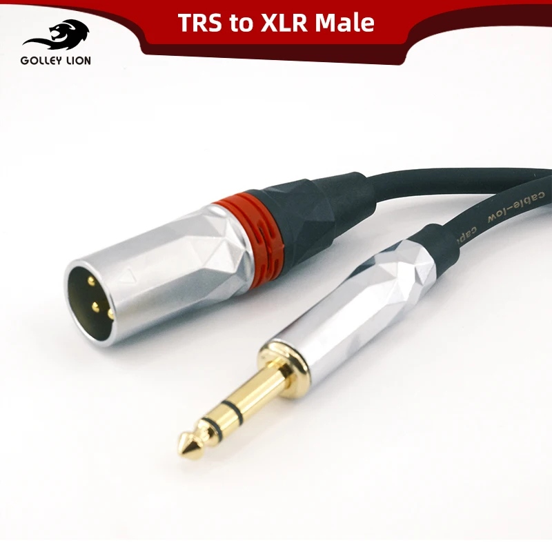 

GOLLEY LION 1/4 Inch TRS to XLR Male Balanced Signal Interconnect Cable