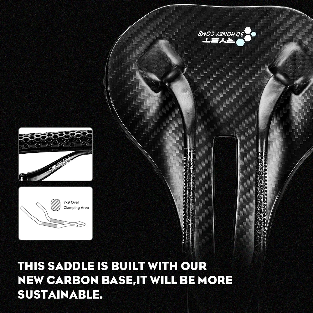 

Карбоновое седло RYET с 3D принтом, 150 г, сверхлегкая подушка для велосипедного сиденья, MTB, горный гравий, велосипедные детали, полностью карбоновое седло, дорожное