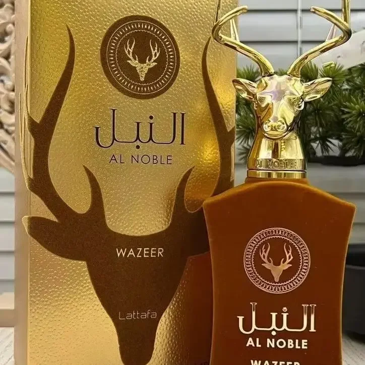 AL NOBLE SAFEER 100 مل - عطر غزال المسك طويل الأمد للرجال والنساء، عطر دبي الفاخر ذو الرائحة العودية اللاتافا