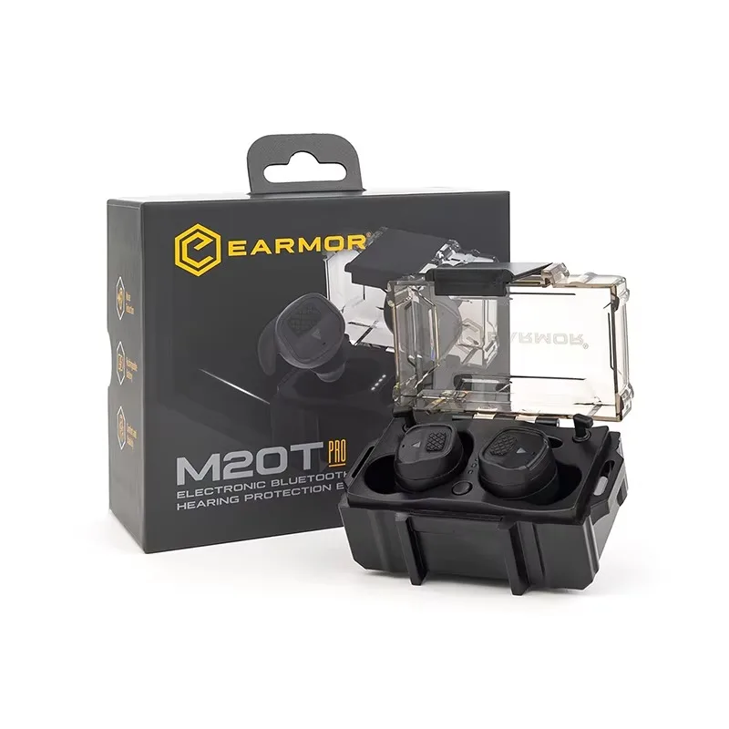 EARMOR M20T PRO New V5.4 Bluetooth Earplugs Electronic Earplugs Headset Anti Noise Ear Plug Noise Canceling NRR26db