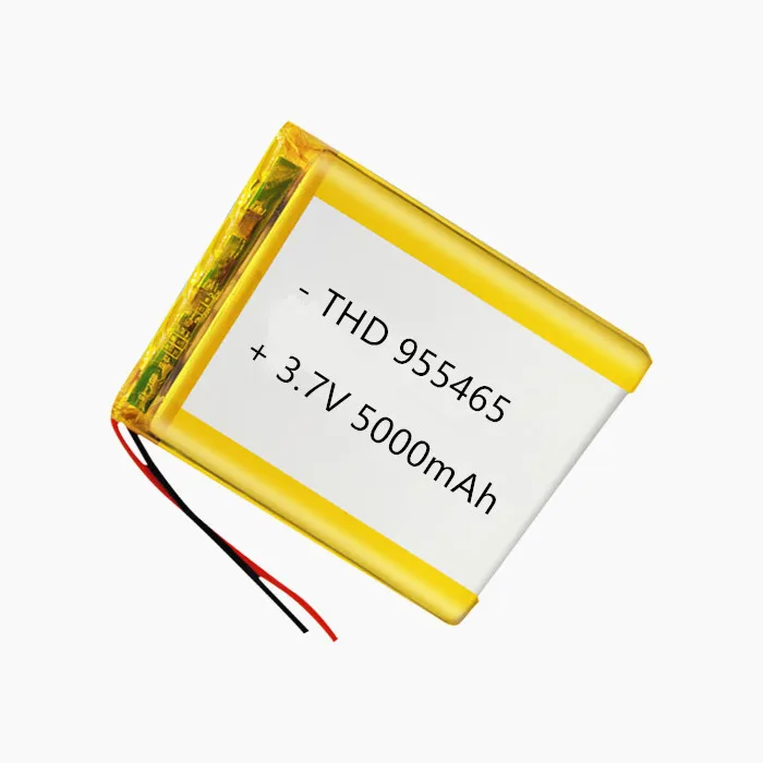 New 955465 3.7V 5000mAH Rechargeable Lithium Polymer Battery Li-Po for Tablet Power Bank Hand Warmers Part
