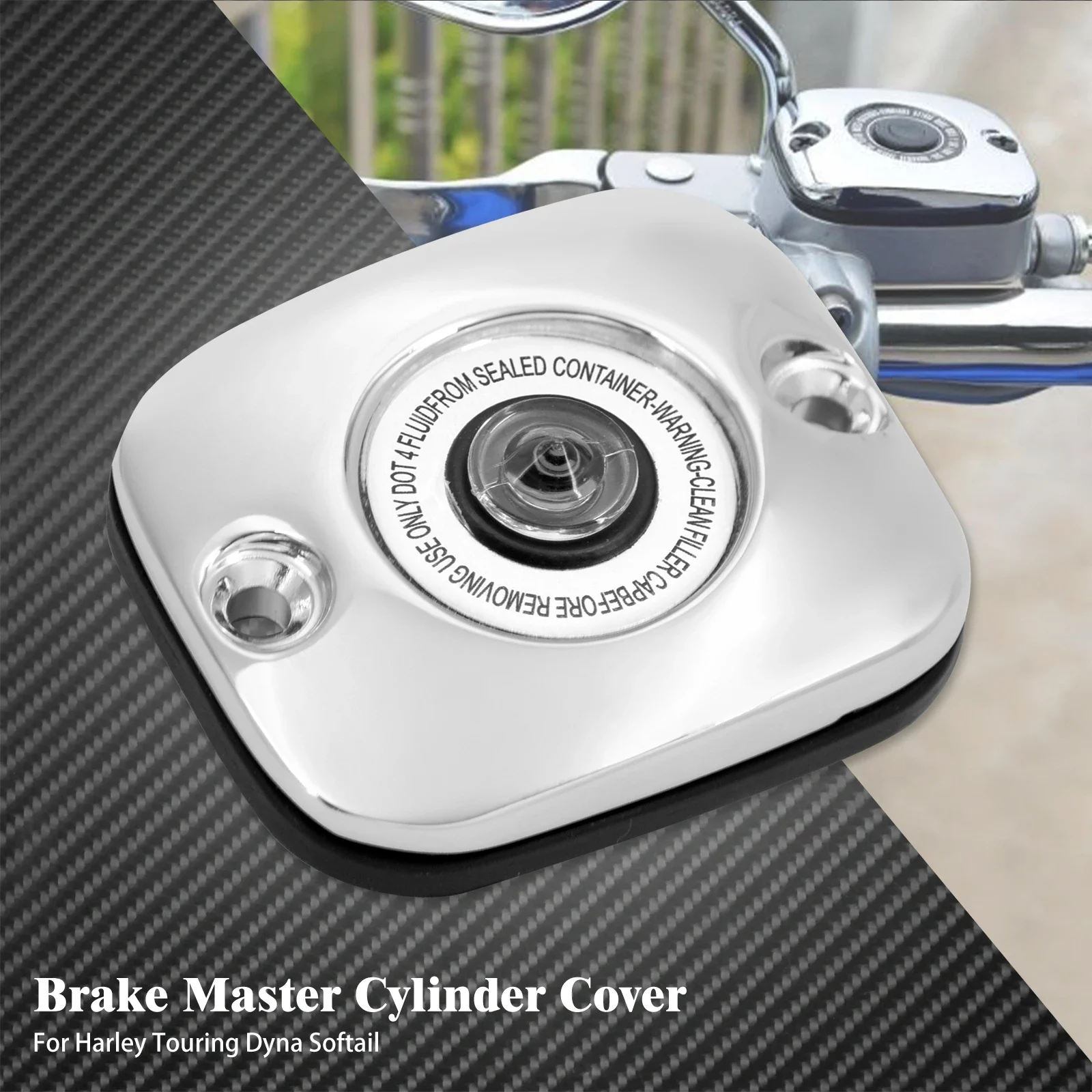 Voorrem Hoofdremcilinder Cover Motorcycle Voor Harley Touring Road King Street Glide FLHR FLHT Dyna Fat Bob FXDF Softail FLSTF
