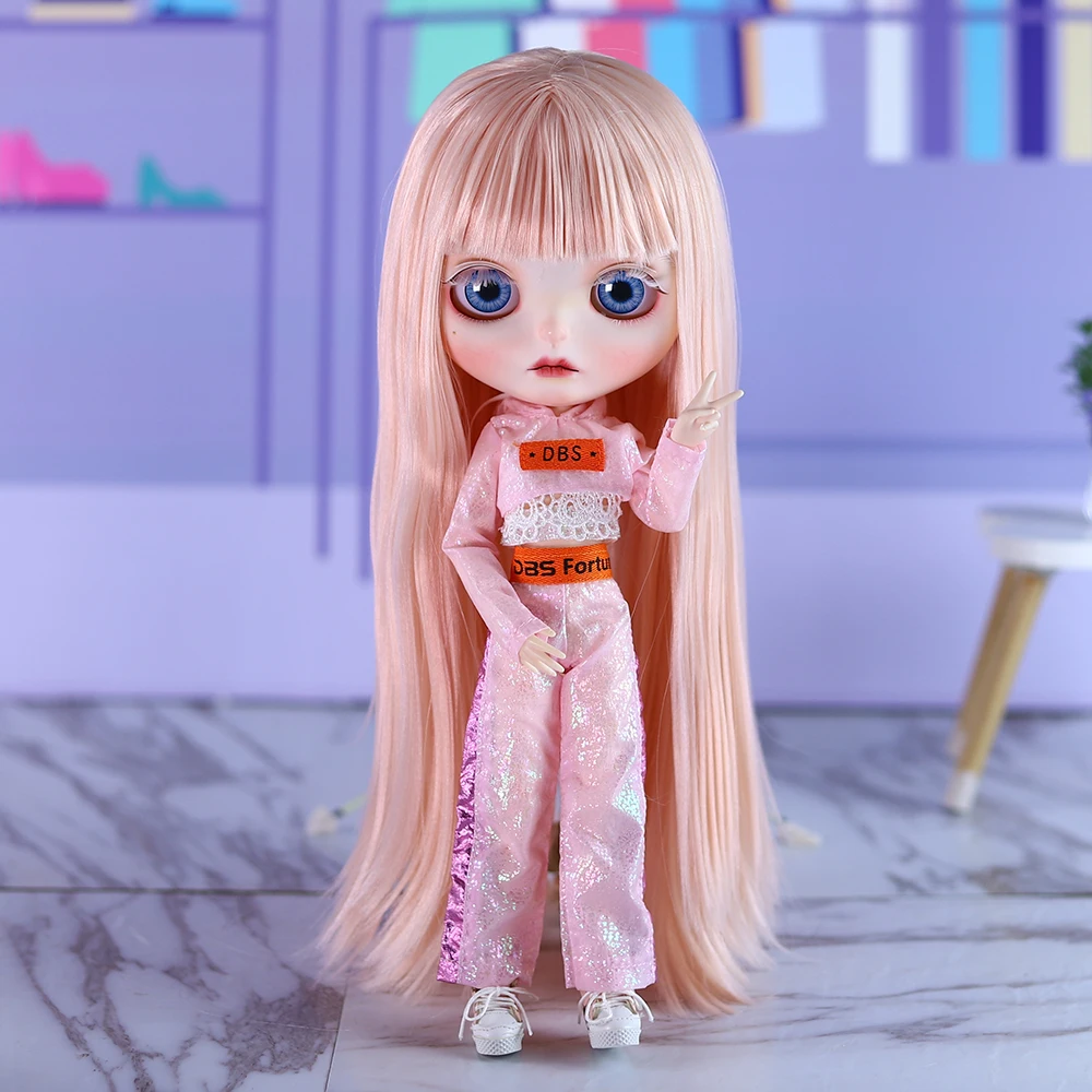 ICY DBS Blyth 1/6 Doll Handdrawn Set Featuring White Long Lash Sleeping Eyes bjd Doll Set SD