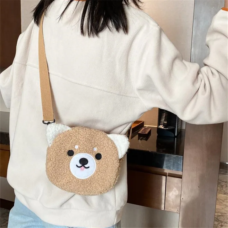 Borsa Kawaii in stile giapponese borsa a tracolla in peluche da donna per donna 2022 nuova borsa a tracolla piccola borsa per telefono Bolsa Feminina