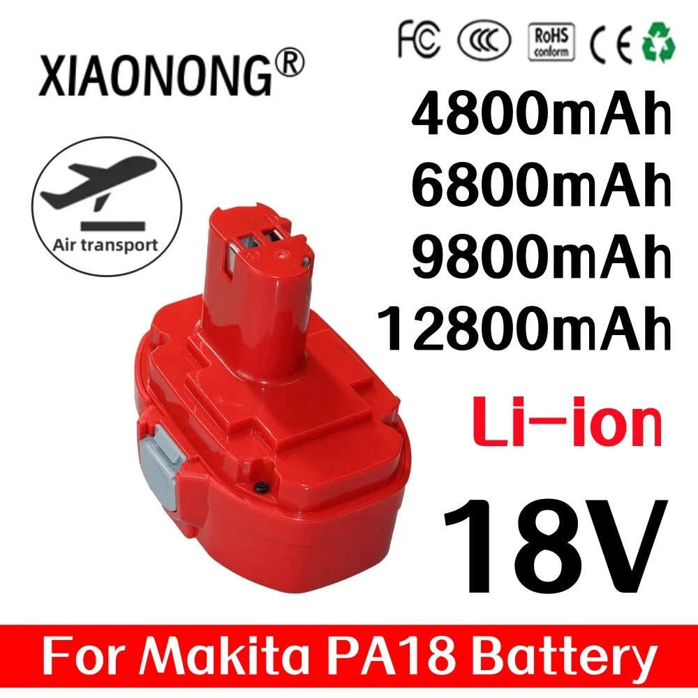 PA18 4800 мАч для Ni-MH аккумулятора Makita 18 В, замена 1822 1823 1833 1834 1835 1835F 192828 -1 192829 -9