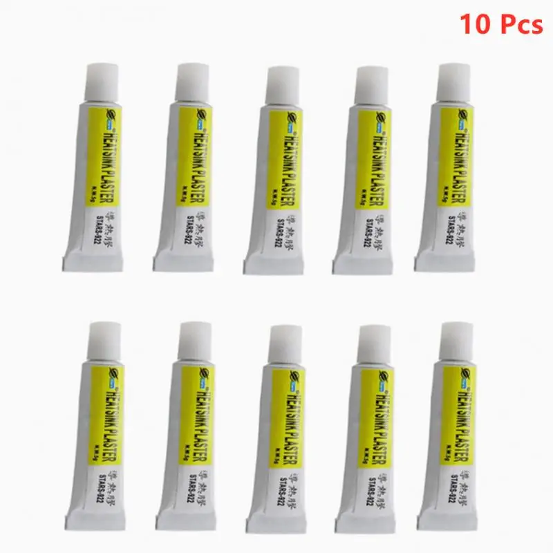 10Pcsx5g Conductive Heatsink Plaster Adhesive Glue Viscous Thermal Pads Adhesive Glue For Chip GPU VGA RAM LED IC Cooler Radiato