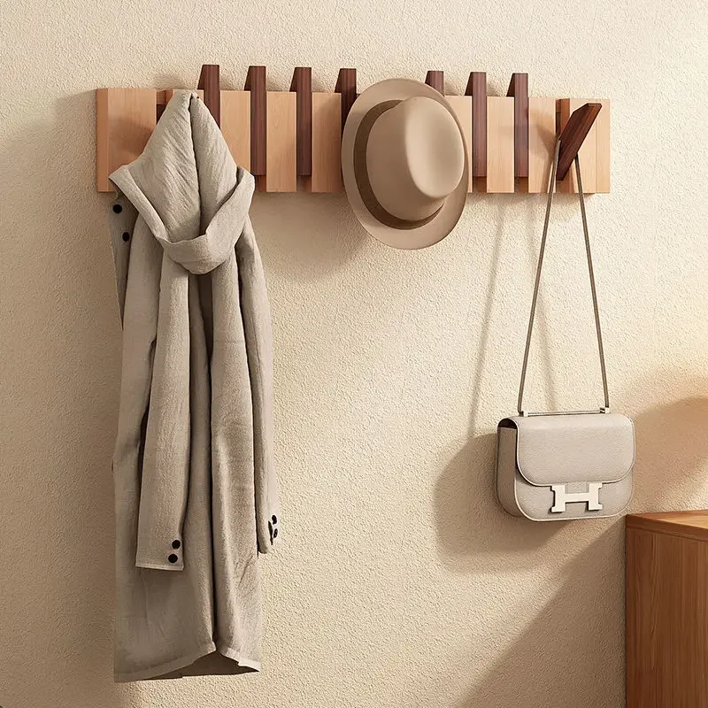 Wooden Piano Keys Coat Racks Wall Modern Art Coat Clothes Rack Storage Entrance Hall Cheap Rack Space Saving Wardrobes Display