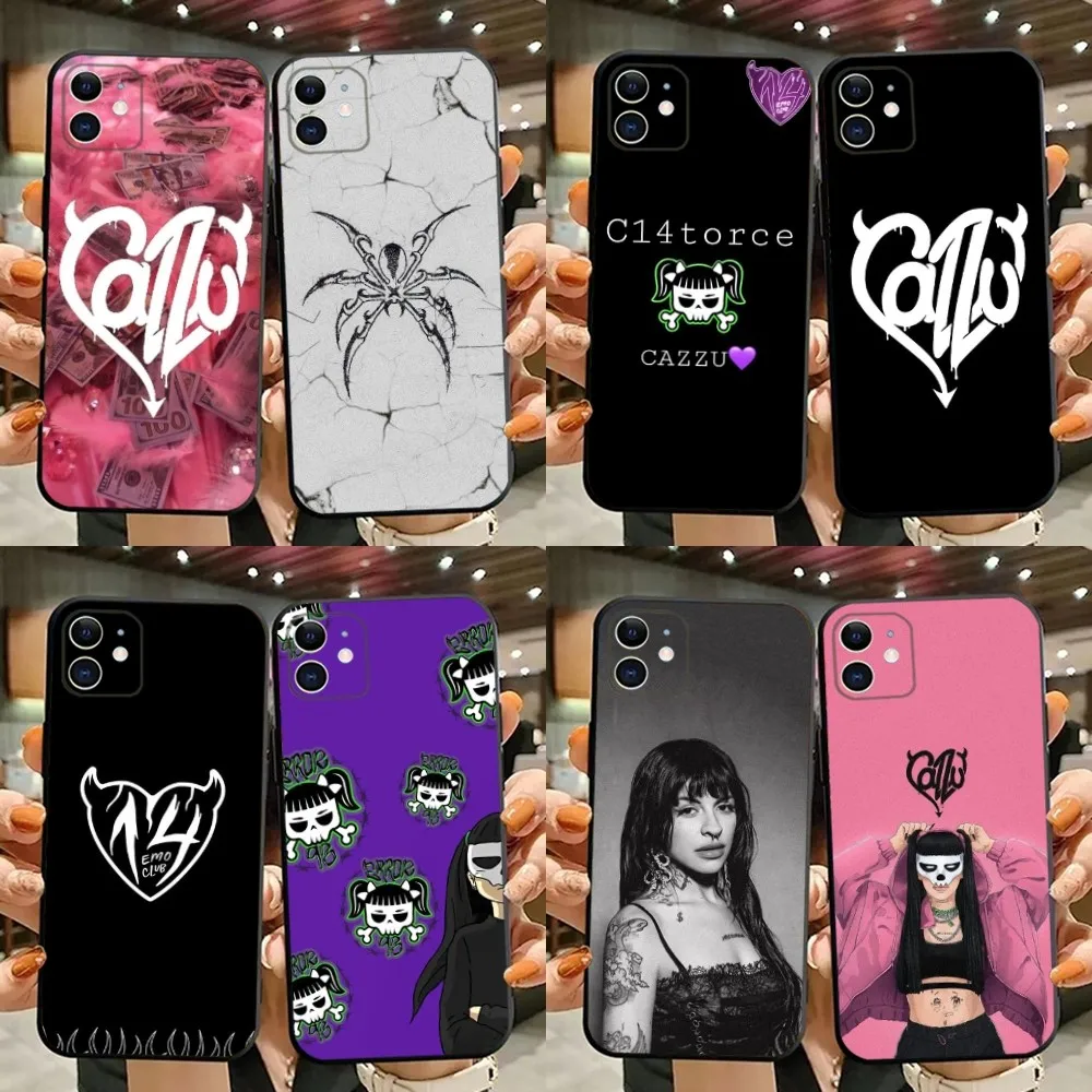 

Cazzu Error 93 Singer Phone Case For iPhone 15,14,13,12,11,Plus,Pro Max,XS,X,XR,SE,Mini,8,7 Soft Silicone Black Cover