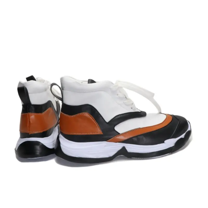 Anime NIJISANJI EN‌ Alban Knox Cosplay Shoes White Short PU Leather Boots For Halloween Carnival