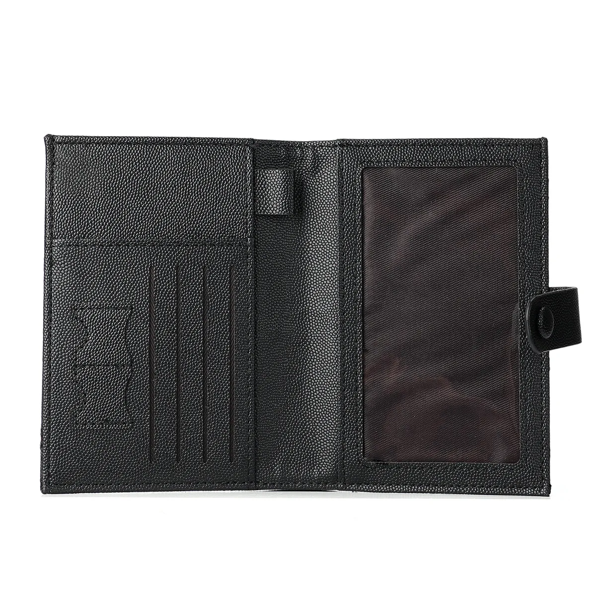 محفظة بحامل جواز سفر بسيط من Diamond Grid للرجال والنساء رفيعة وصغيرة الحجم مثالية للسفر إلى الخارج ومحفظة تخزين الفاتورة