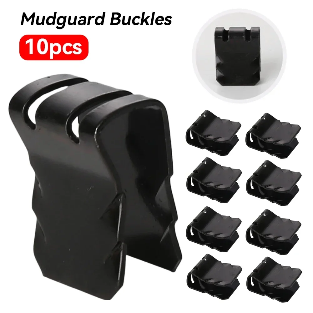 10Pcs Car Mudguard Fixing Clips Auto Engine Guard U-shaped Buckle Clamp Motorcycle Truck Fender Fixed Buckle Fastener Iron Parts