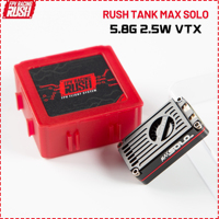 RUSH TANK MAX SOLO 5.8G 2.5W VTX 2-6S Lipo High Power 48CH FPV Video Transmitter CNC shell for FPV Freestyle Long Range Drones