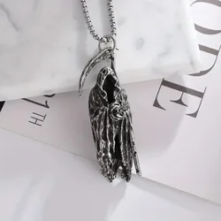 New Death Skull Necklace Coldwind Bundy European Party Accessories American Sweater Chain Halloween Bully Men and Women Pendant