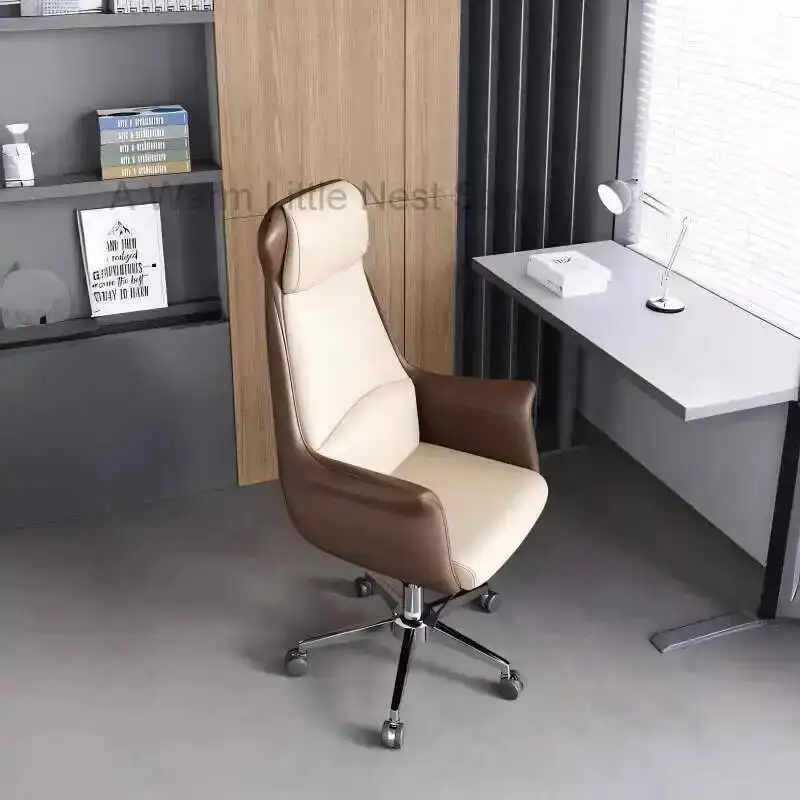 كرسي مريح بعجلات تصميم مكتب صلب للتأمل والتهوية كرسي مكتب كرسي خفيف فاخر أثاث Cadeira Gamer #3