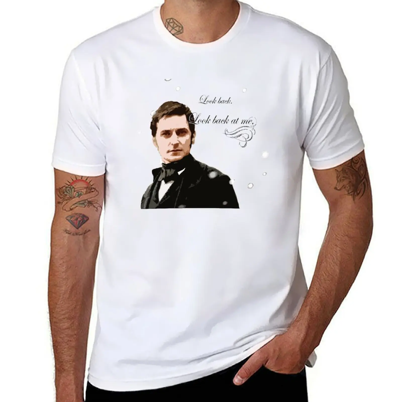 

North and South quote_Mr Thornton_ Look Back at me. T-Shirt t shirt man designer t shirt personalised T-Shirt