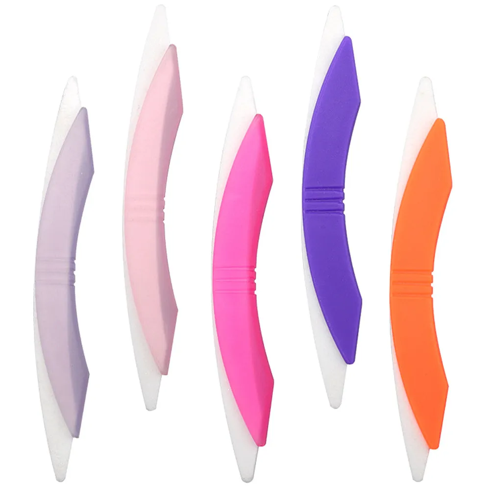 5 Peças de Lixas para Unhas Premium, Ferramenta de Lixa Curvada para Manicure, Bloco de Polimento para Unhas de Mulheres, para Unhas Acrílicas e Naturais