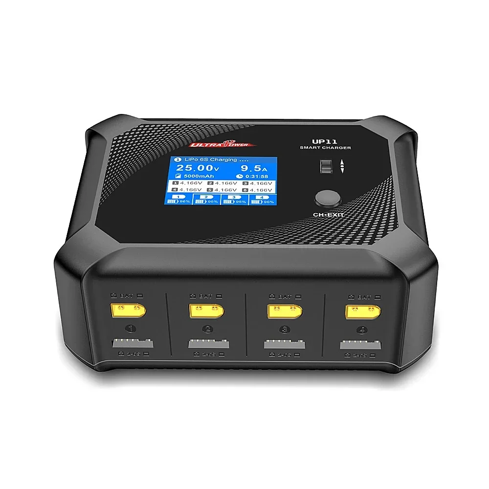 ULTRA POWER UP11 Battery Charger AC 240W DC 600W Four Channels Smart Blance Charger for 1-6S LiPo/LiHV/LiIon/LiFe RC FPV Battery