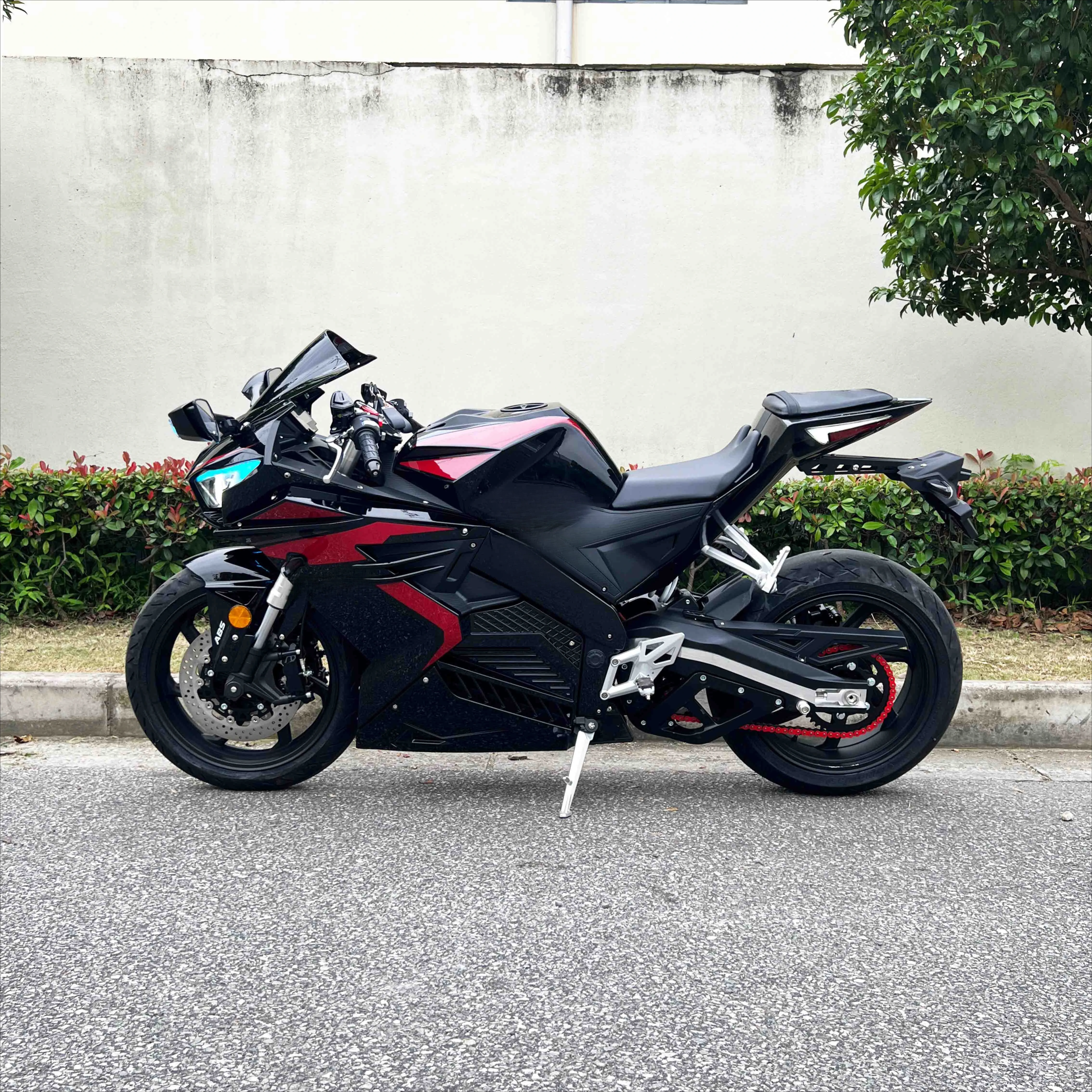 SXLL New Model Liquid Cooled Chian Drive Motor 10KW Speed 150km/h+ 12KWH Lithium Battery  Super Electric Motorcycle for Adult