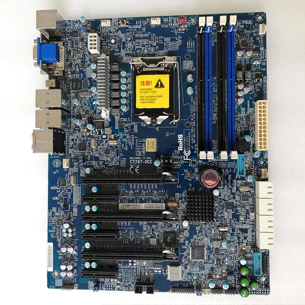 C7Z87-OCE For Supermicro Single Path Desktop PC Motherboard 4th Generation Core i3 i5 i7 Series LGA1150