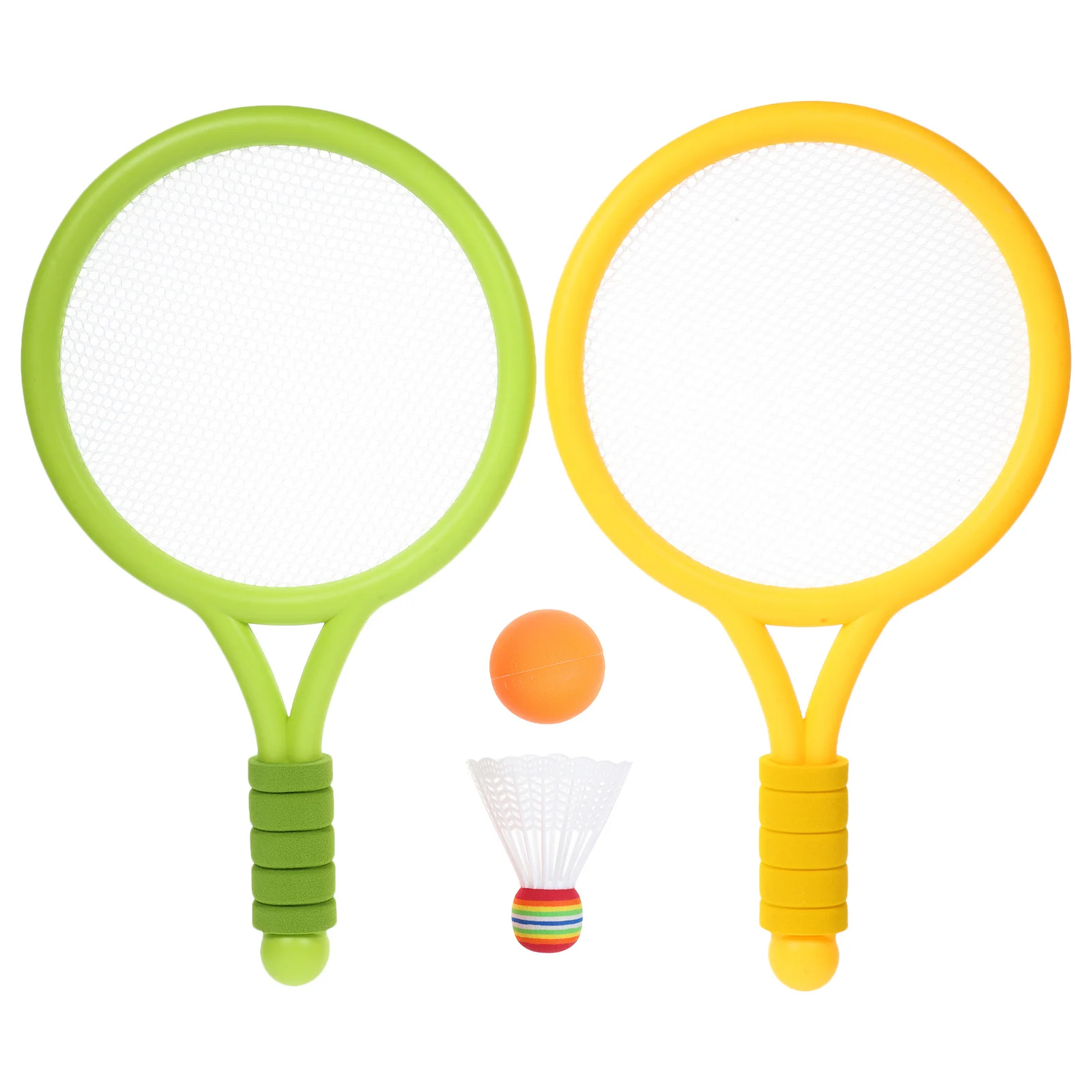 مجموعة مضارب التنس للأنشطة الخارجية، كرة الشاطئ، لعب الصيد البلاستيكية خفيفة الوزن، شكل بيضاوي رياضي #4