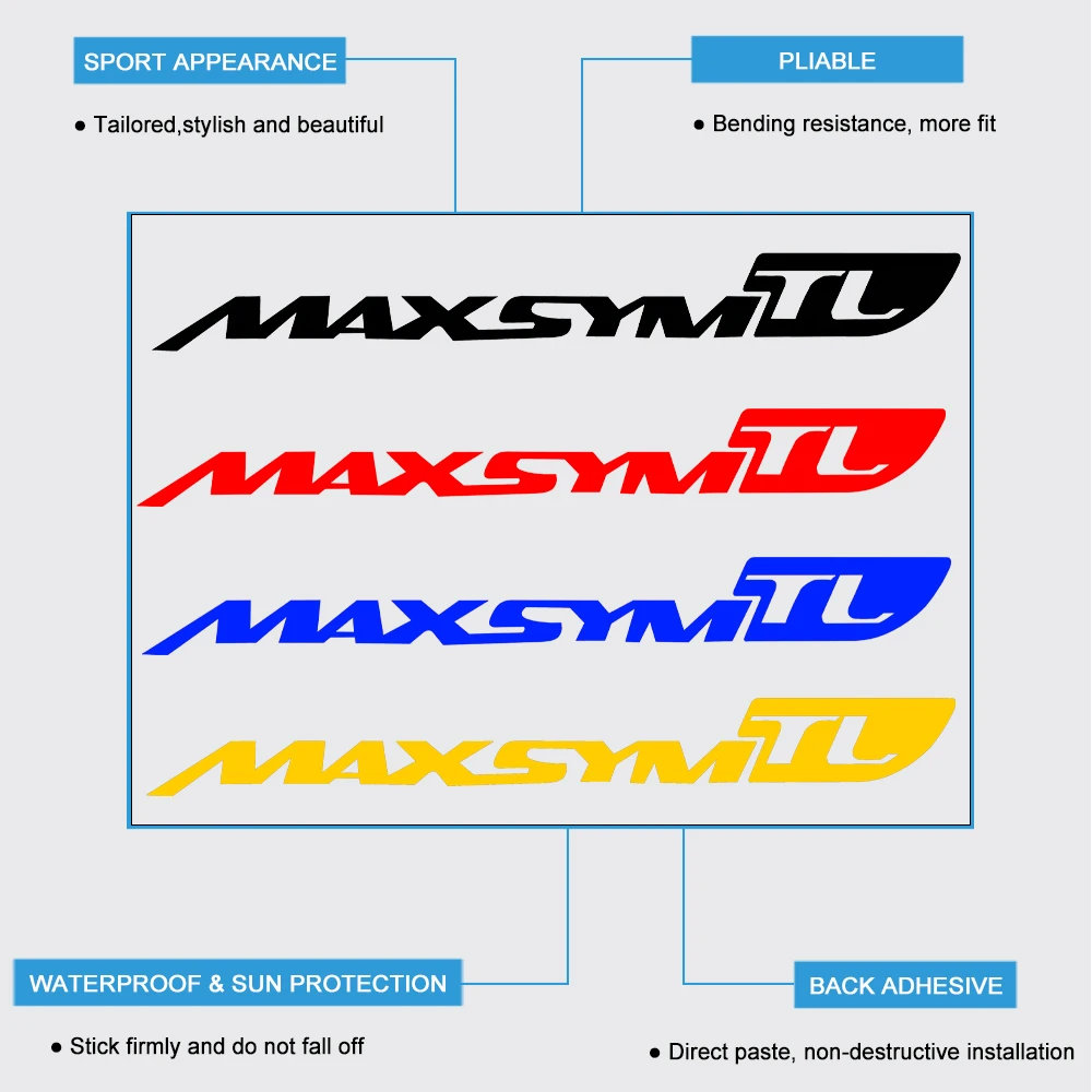 For SYM TL 508 Maxsym Stickers Maxsym TL500 TL508 MaxsymTL508 Accessories 2021 2022 2023 Motorcycle Sticker Reflective Decal