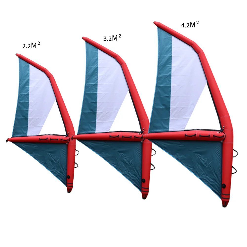 Feuille d'aile gonflable pour cerf-volant, feuille d'aile, kitesurf, hydroptère, sports nautiques, détermination de la qualité, OEM, 4m, 5m, 6m