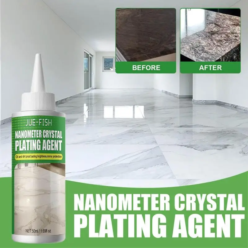 Batu kristal Plating agen batu nanocristal Coating granit Set Pembersih marmer poles ubin restorasi agen untuk rumah