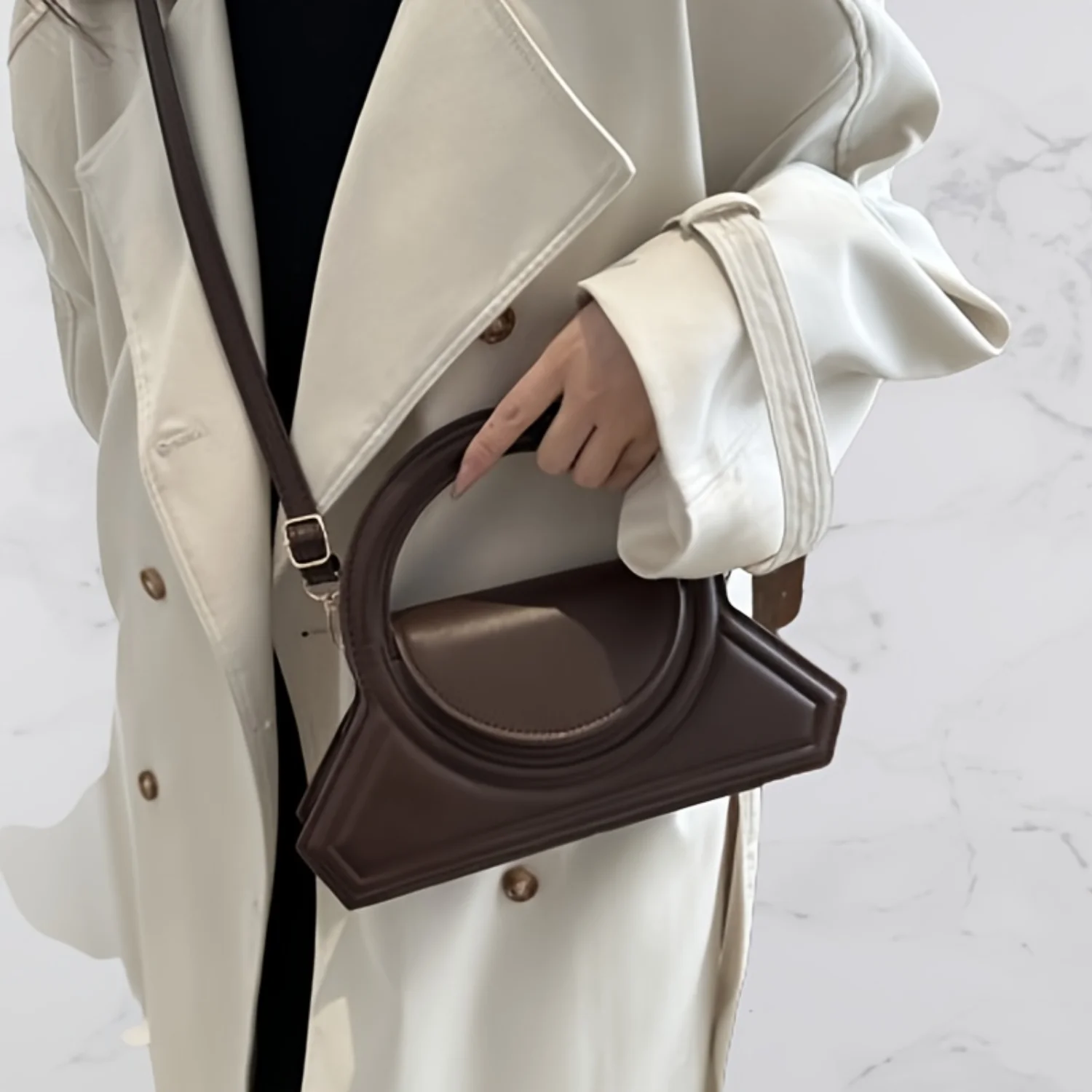 Women's Round Handle Tote Bag: Novelty Design, Fashionable