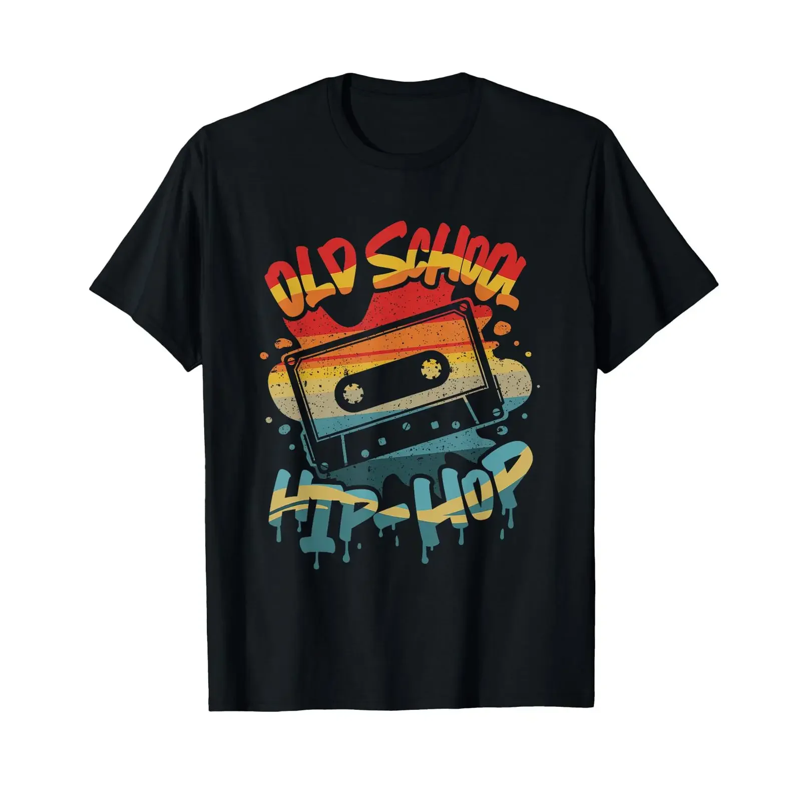 Retro Old School Hip Hop 80s 90s Graffiti Cassette Mixtape T Shirt vintage Washed Comfortable Casual Top For Everyday Wear