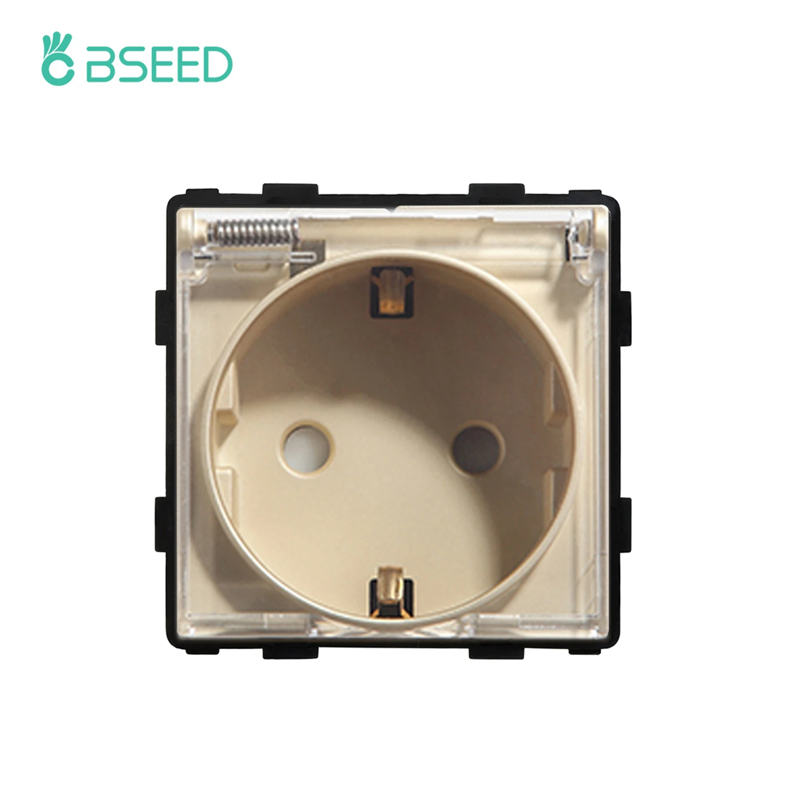 Bgraine – prise de courant Internet USB CAT5, panneau en verre EU et PC, fonction dorée