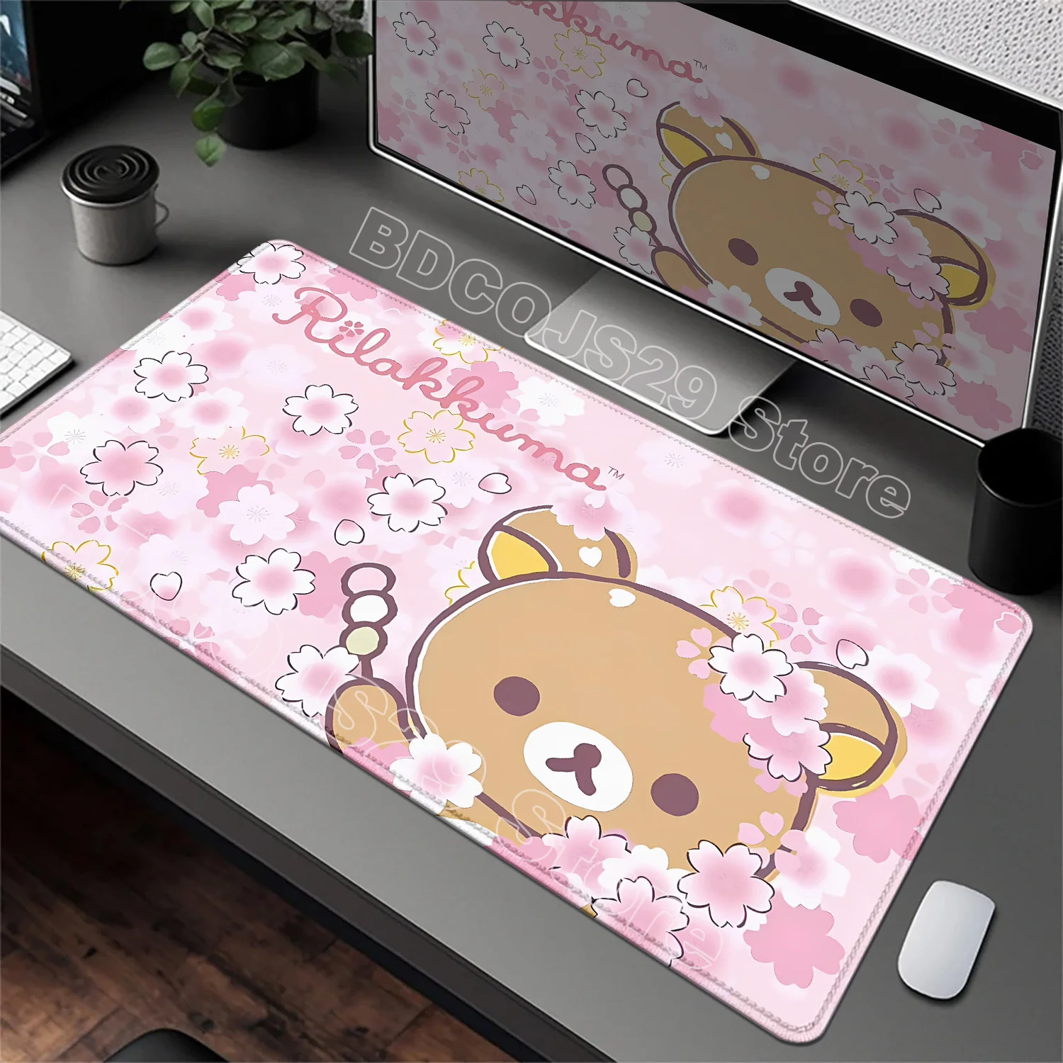 2026 New Cartoon Cute Mouse Pad Rilakkuma Anime Kawaii Keyboard Rug Laptop Large Gaming Soft Mousepad Computer HD Print Desk Mat