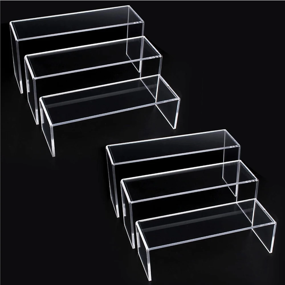 

Transparent Acrylic Display Shelf Figure Stand Organizers Jewelry Perfume Doll Holder Blind Box Collectibles Storage Shelf