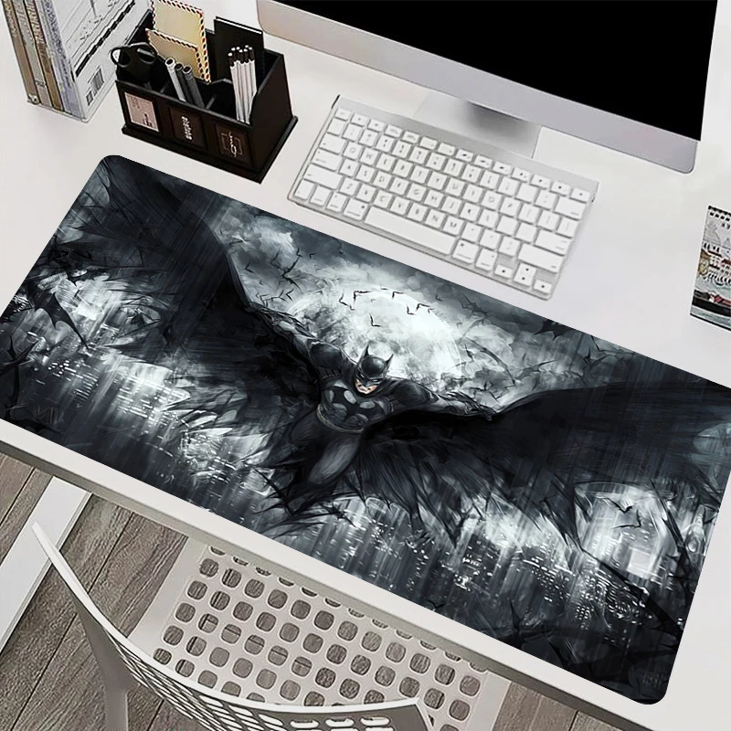 Super Hero Batmans Anime Mouse Pad Office PC Speed Gamer Keyboard Mousepad Laptop Gaming Accessories XXL Desk Mat 900x400 Carpet