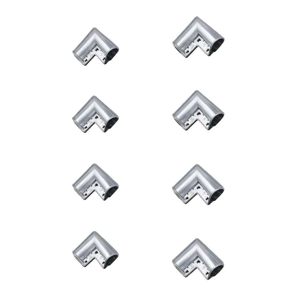 8 Piece Die Cast Aluminum Corner Elbow Set For 1-3/8 Inch Chain Link Fence Gate Frame Right Angle Hardware